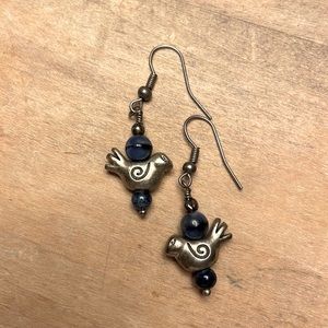 SILVER BIRD EARRINGS